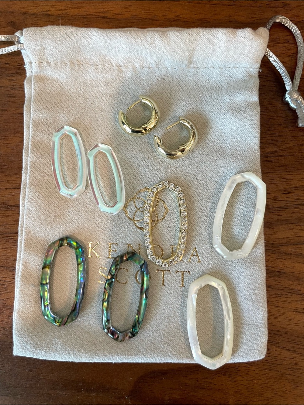 Kendra Scott Gold Mikki Huggies with Links
